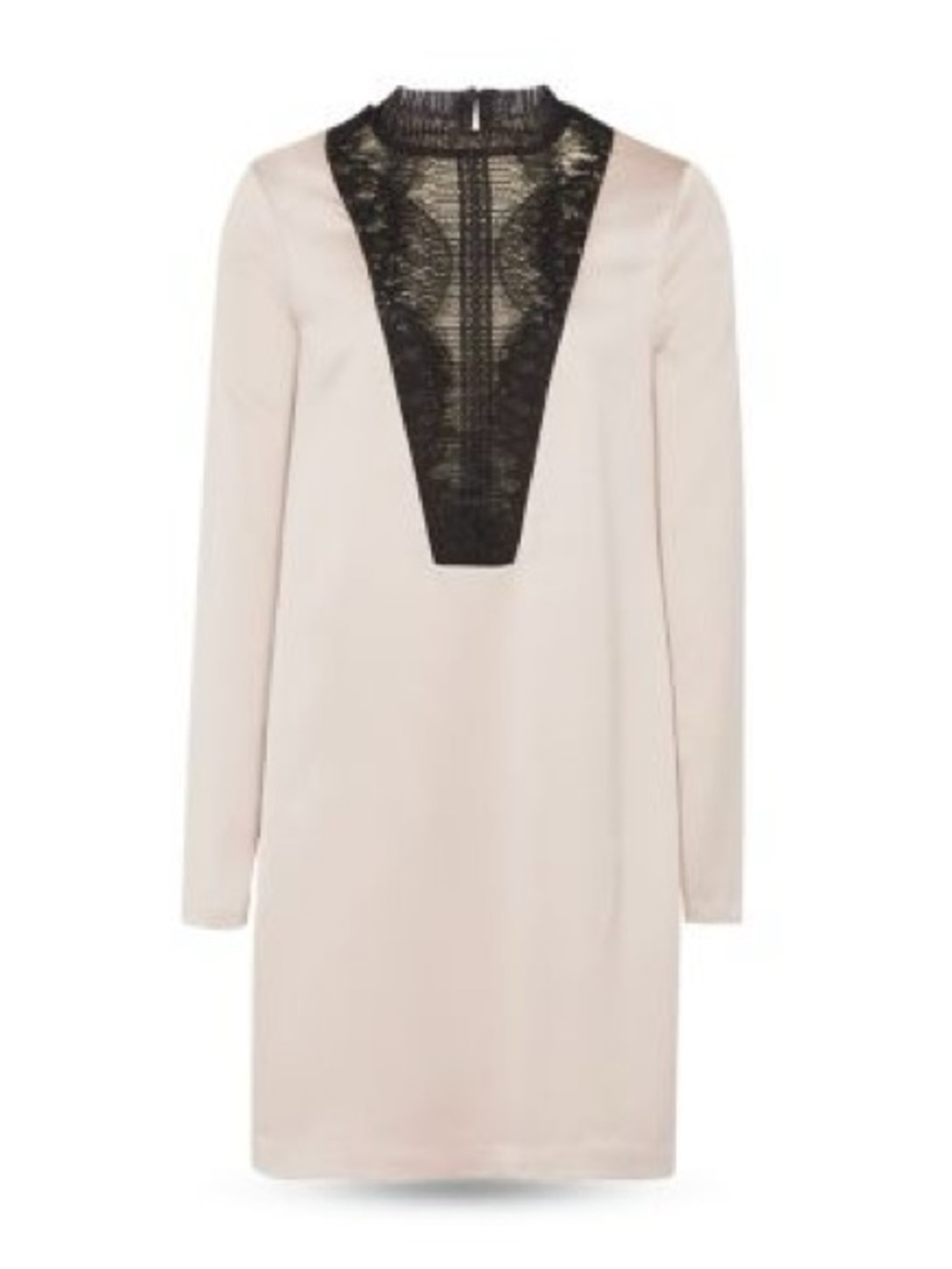NWT $470 REISS Gabriel Lace & Satin Shift Dress Size 10